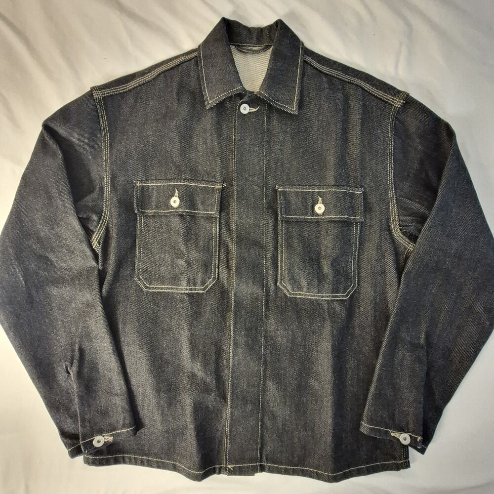 Yeezy Season 6 unreleased Raw Denim Jacket New Oversized size S = Large USA
